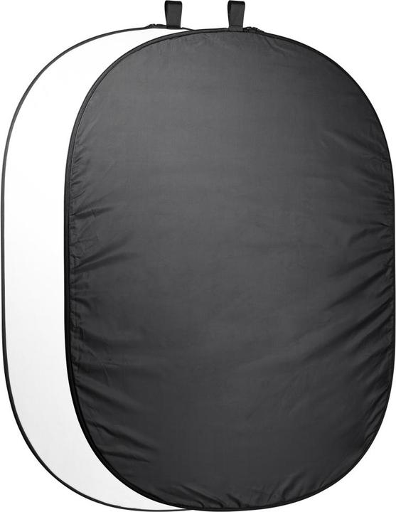 Produktbild Walimex Falthintergrund 200x230cm schwarz/weiss (230 cm, 200 cm)
