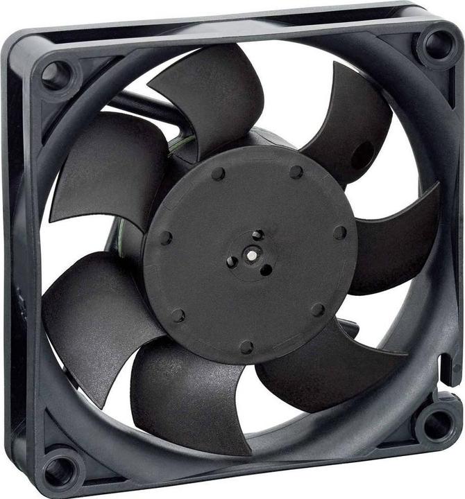 Actual product image Papst EBM 712F/2L-005 Axial fan 12 V/DC 26 m³/h (L x W x H) 15 x 70 x 70 mm (15 mm, 1 x)