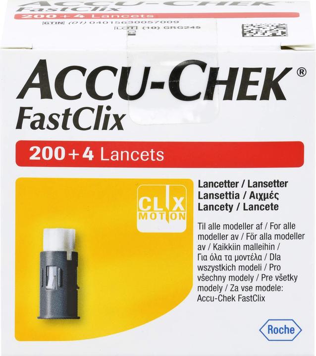 Roche ACCU-CHEK Fastclix Lanzetten, 204 St. Zubehör (Lanzette)