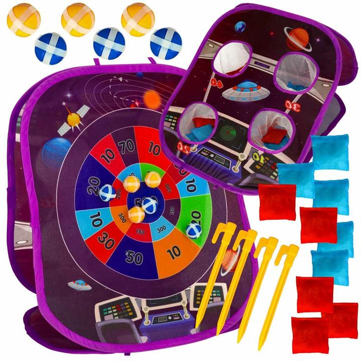 Produktbild Ikonka Klettverschluss Spiel doppelseitig Darts Bälle Taschen 21el.