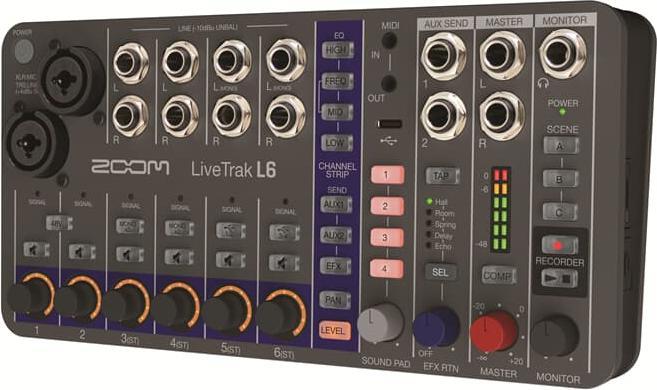 Immagine prodotto Zoom LiveTrak L-6 (Mixer da studio e live)