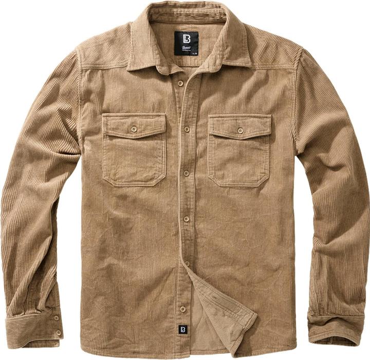 Produktbild Brandit Corduroy Classic Langarm-Shirt Grösse 5XL Farbe Kamel (5XL)
