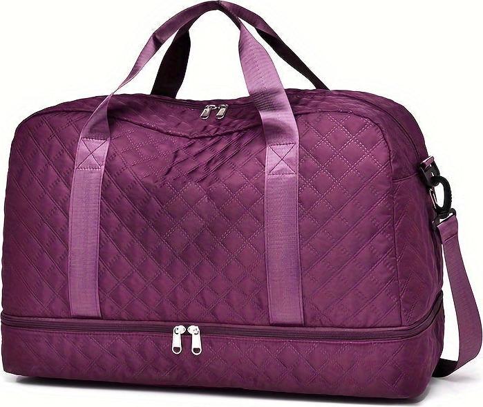 Produktbild Only-Bags.Store Leichtgewichtige Argyle Muster Gepäcktasche, grosse Kapazität Travel Duffle Bag, Portable Overnight