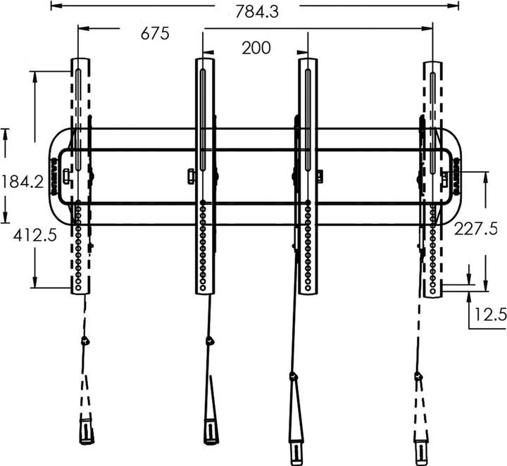 Immagine prodotto Sanus VLT5-B2 (Muro, 80", 79.38 kg)