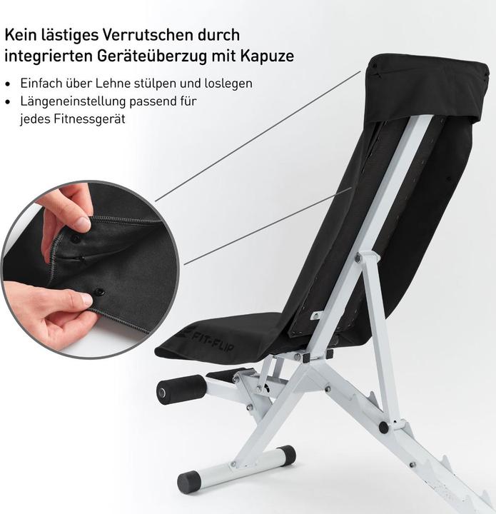 Image du produit Fit-Flip Fitnesshandtuch Mikrofaser mit Reissverschlusstasche 130x48cm (130 x 48 cm)