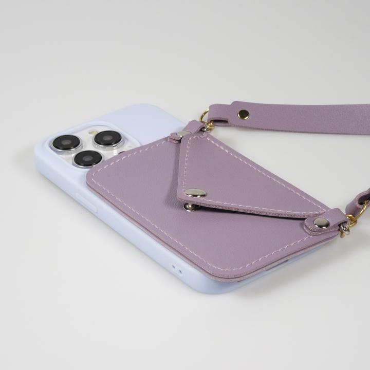 Immagine prodotto PhoneLook Coque Silicone soft touch avec pochette à cartes ou argent en cuir et lanière intégrée (Apple iPhone 14 Pro Max)