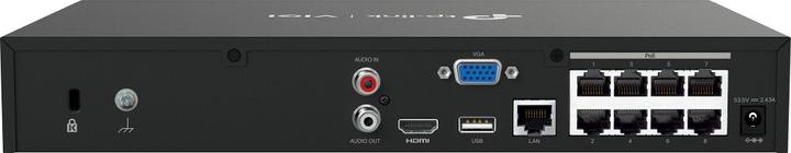 Actual product image TP-Link VIGI NVR1008H-8MP - NVR, 8 channels, 8x PoE (Network Video Recorder (NVR))