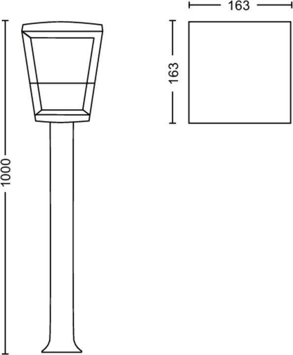 Produktbild Philips Hue Econic Basis (1150 lm, IP44)