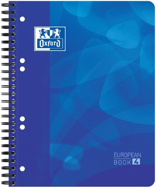 Actual product image Oxford School A5+ Polypropylene Cover Twin Wire 6 Holes Projectbook Ruled 240 Pages Blue Scribzee® Compatib (A5, Lined, Soft cover)