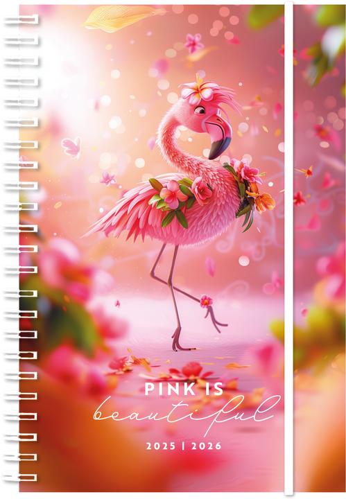 Produktbild Simplex Schüleragenda Emotions 25/26 500221.26 1W/2S 17M Flaminga ML 8x12.5cm (8 x 12.5 cm, Deutsch, Französisch, Rätoromanisch, Italienisch)