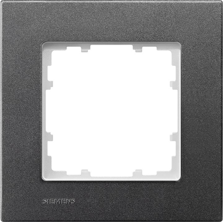 Produktbild Siemens DELTA miro Rahmen 1-fach Farbe carbonmetallic Abmessungen 90x 90mm