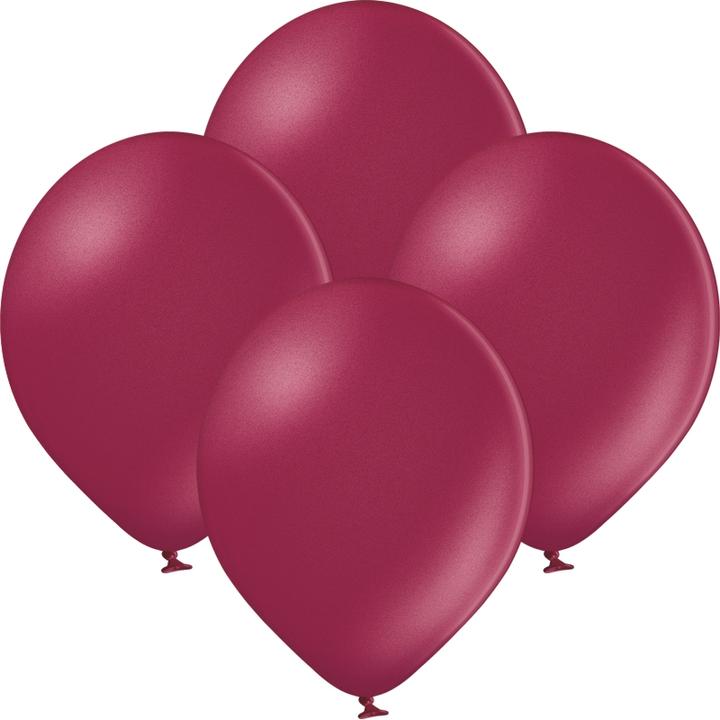 Image du produit bonacker ballonversand Ballons métalliques bordeaux - Qualité supérieure en caoutchouc naturel
