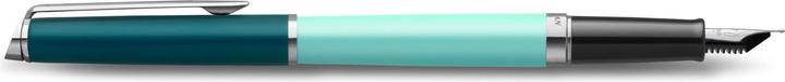 Produktbild Waterman Füller Hemisphere Colour Blocking Green C.C. F blau Geschenkbox (Silber, Grün, 1 x)