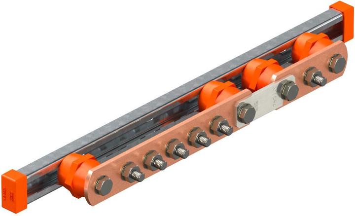 Produktbild OBO Bettermann OBO 1802 DC 5+1 CU Potentialausgleichsschiene BigBar/5+1 AnschlÃ¼sse CU 5+1 x M10