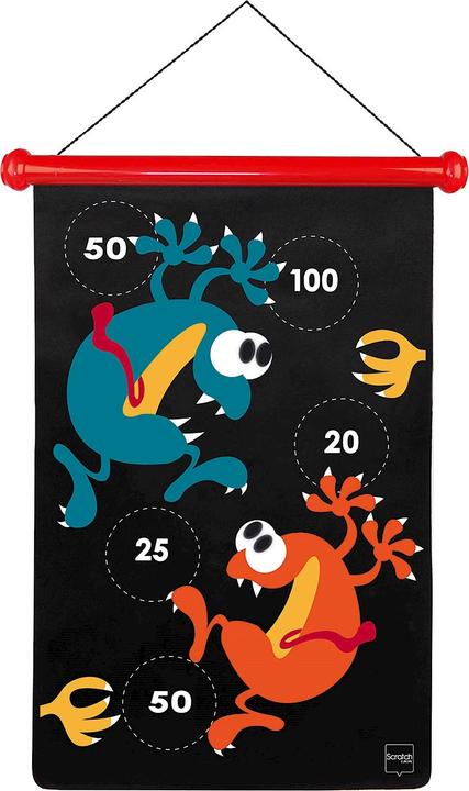 Actual product image Scratch Magnet dart game Crazy monsters large (English)