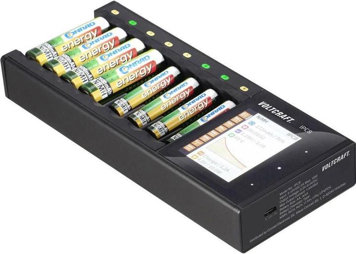 Voltcraft IPC-8 (10440, 14500, AA, AAA, Chargers without battery)