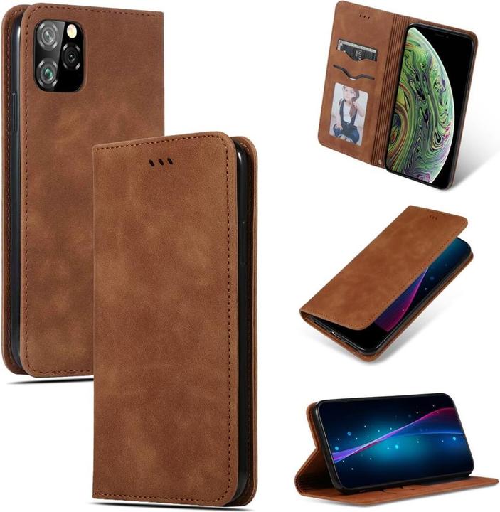 Cover-Discount iPhone 11 Pro Max - Business Flip Case bruin (Apple iPhone 11 Pro Max)