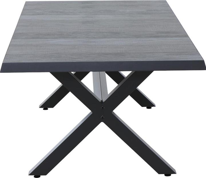 Actual product image Siena Garden Sincro Ausziehtisch 200x100cm matt anthrazit / wood-grey (200 cm)