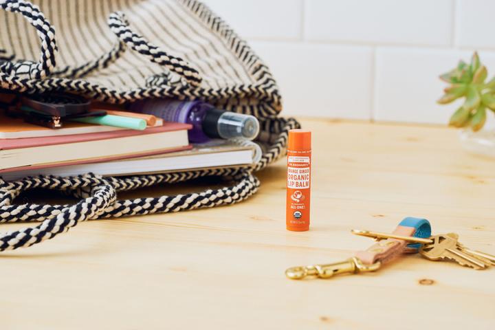 Actual product image Dr. Bronner's Lip Balm Orange-Ginger (Balm, 4 ml)