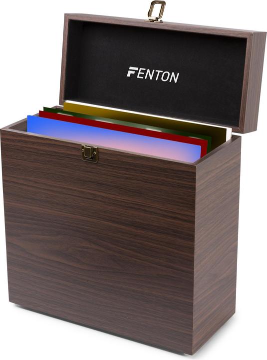 Actual product image Fenton Record Player with Bluetooth RP170D Brown (Manual)