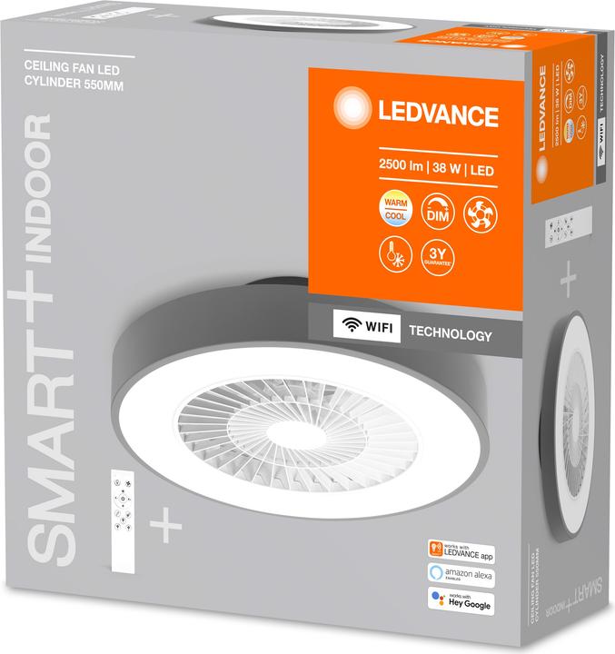Actual product image Ledvance Smart Wifi Ceiling Fan Tw Gr (2300 lm)
