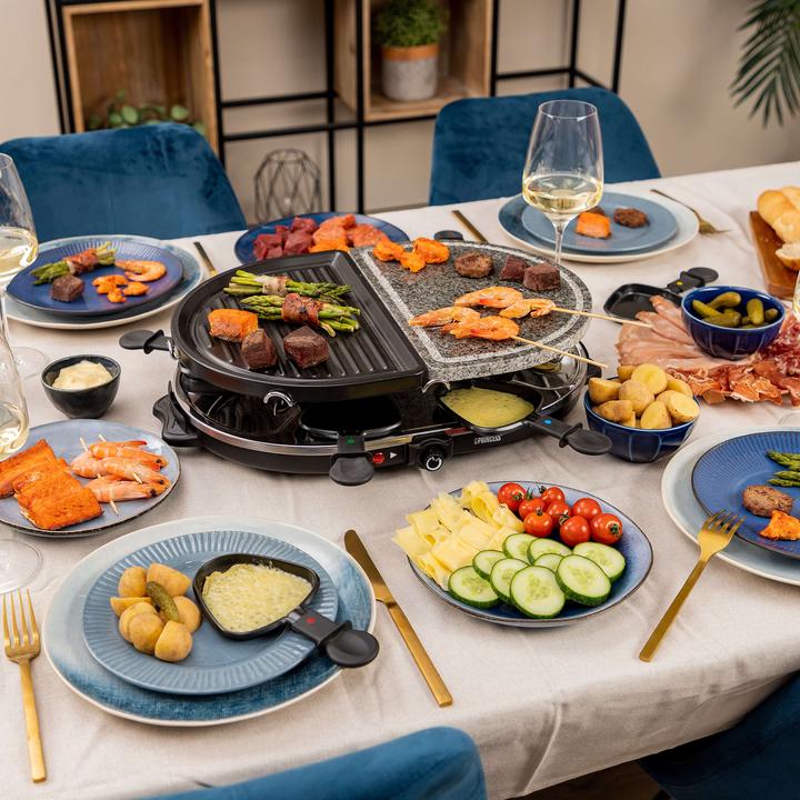 Actual product image Princess 162710 Raclette 8 Oval Stone & Grill Party