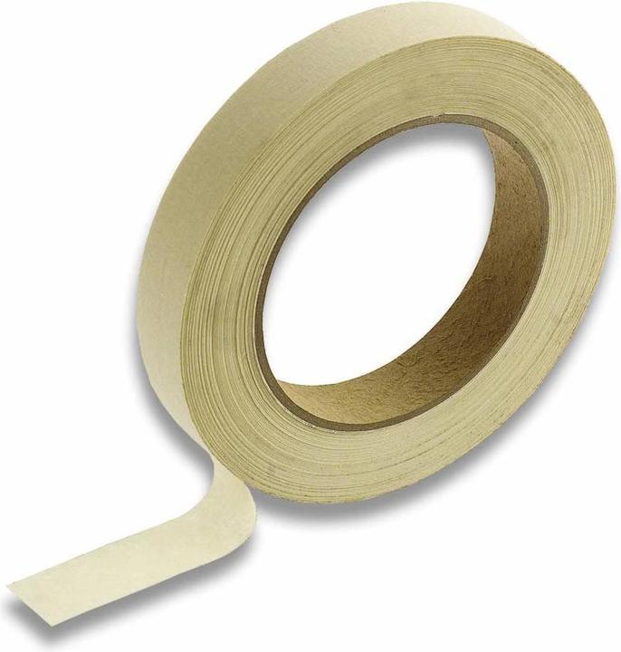 Produktbild Cimco Flachkrepp-Papier-Abklebeband, Breite 19 mm, Länge 50 m, Stärke 0,16 mm, beige (19 mm)