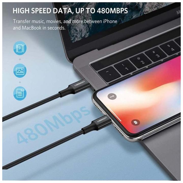 Image du produit Ugreen Câble Lightning vers USB-C 2.0 (1 m, USB 2.0)