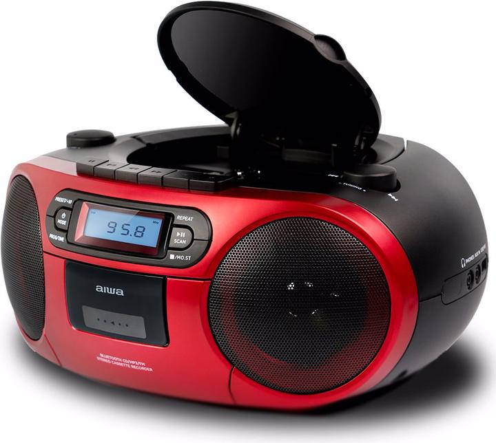 Aiwa Radijo kasetė BBTC550RD 6W Raudona (FM, Bluetooth)
