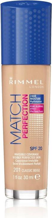 Actual product image Rimmel London Match Perfection SPF20 (201 Classic Beige)