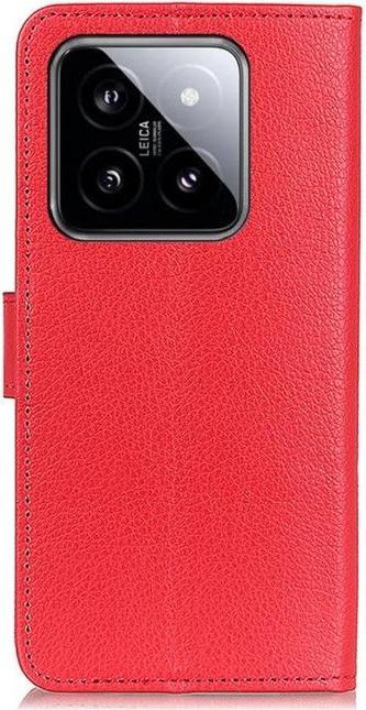 Image du produit MU Classic Série de couvertures de livres en cuir Litchi (Xiaomi 14 Pro)