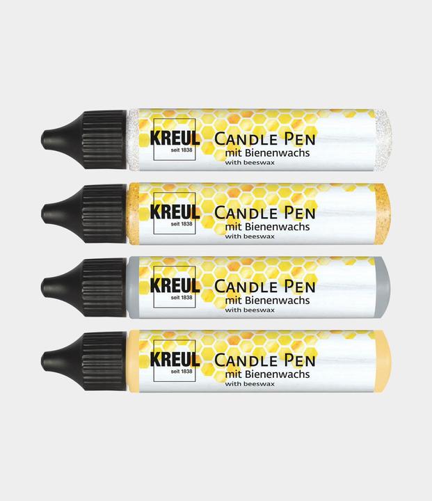 Produktbild Kreul Candle Pen Set (Gold, Silber, Glitter-Gold, Glitzer-Silber, 116 ml)