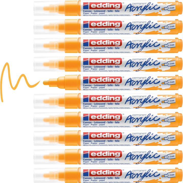 Image du produit Edding Marqueur acrylique 5100 Medium (Jaune soleil, 3 mm, 1 x)