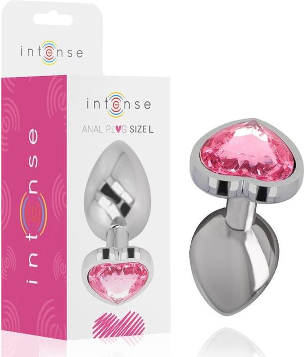 Immagine prodotto Intense Plug Anale In Metallo Alluminio Cuore Rosa Taglia L