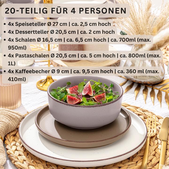 Actual product image Sänger Komibservice Bombay Erdfarben (20 Piece)