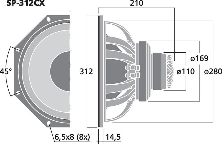 Actual product image Img Stage Line PACoaxLoudspeaker (1 pcs.)