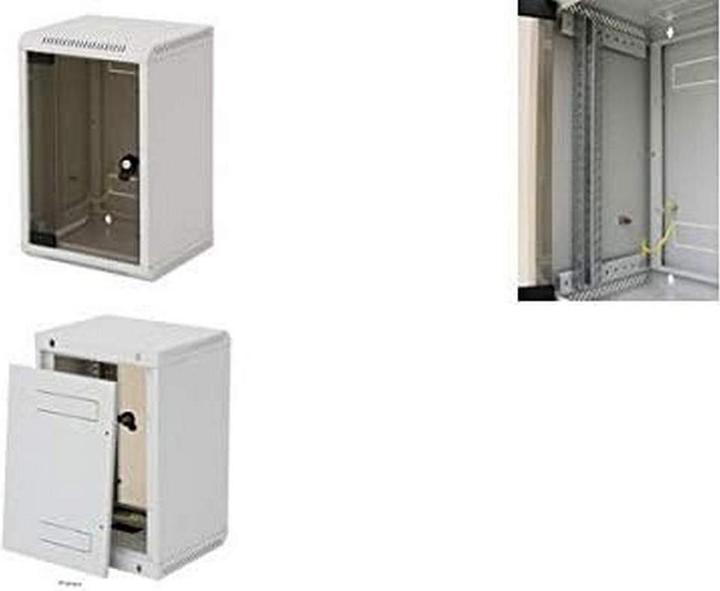 Produktbild Triton 10" Wandschrank, 9HE, 1 teilig, grau (9 HE, 10 Zoll Rack)