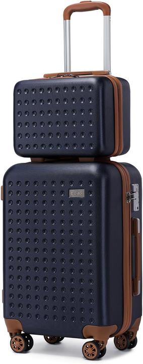Kono 2-teiliges Handgepäckkoffer-Set mit Kosmetikkoffer (40 l, Handgepäck (bis 50l))