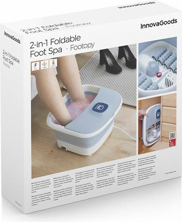Immagine prodotto InnovaGoods Klappbares Fussbad mit Rollen und Hydromassage Footopy