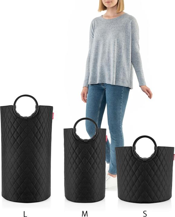 Produktbild reisenthel Wäschekorb Frame Rhombus 65 l, Schwarz (65 l)
