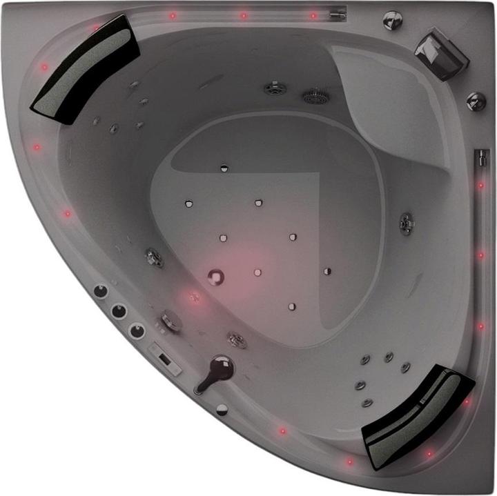 Actual product image Jet-Line Whirlpool VILLA SABRINA white 1.6x1.6 m fully equipped waterfall all-round (160 cm, 160000 cm)