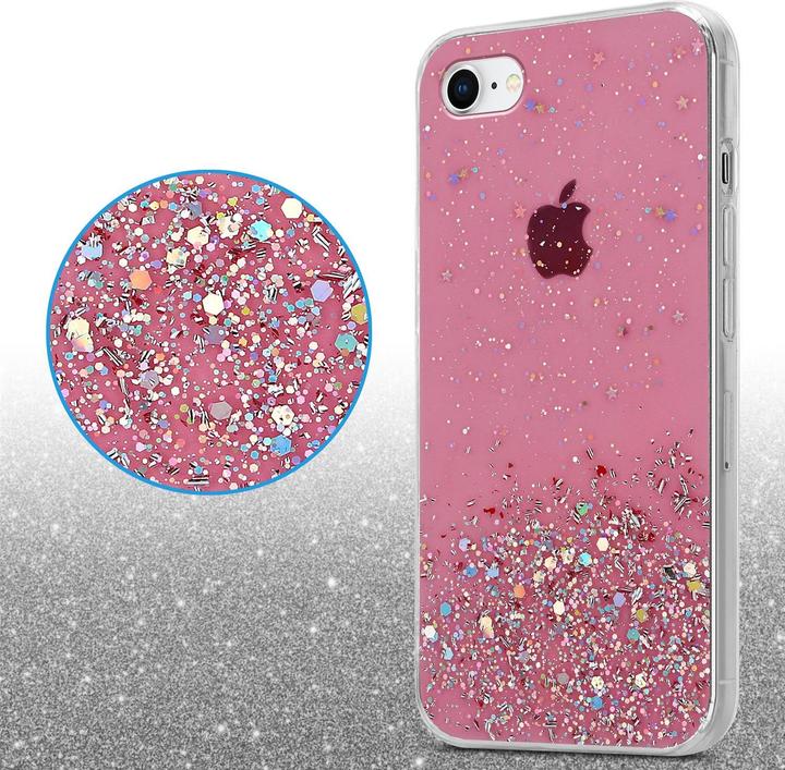 Actual product image Cadorabo TPU cover sparkling glitter (Apple iPhone 7, Apple iPhone SE (2nd Gen))