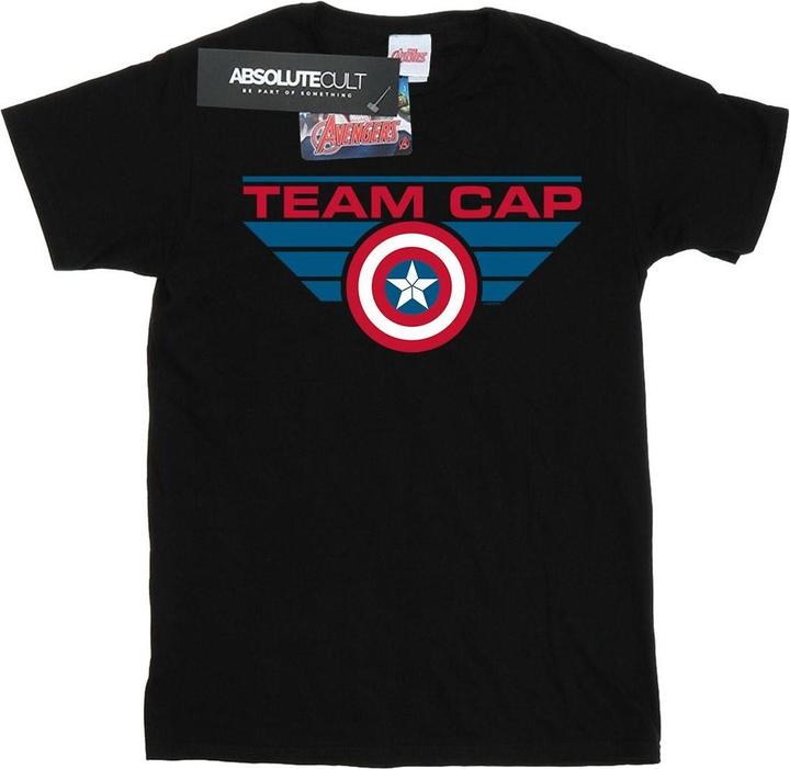 Actual product image Mens Captain America Civil War Team Cap T-Shirt (XL)