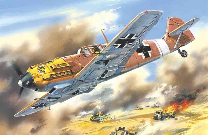 Actual product image ICM Messerschmitt BF 109E-7/Trop WWII