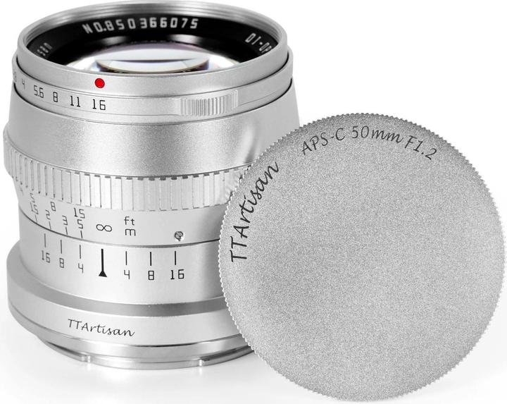 Produktbild TTArtisan Festbrennweite APS-C 50 mm f1.2 – MFT (Micro Four Thirds, APS-C / DX)