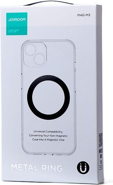 Actual product image Joyroom set of metal magnetic rings for smartphone 2 pcs pink (JR-Mag-M3)