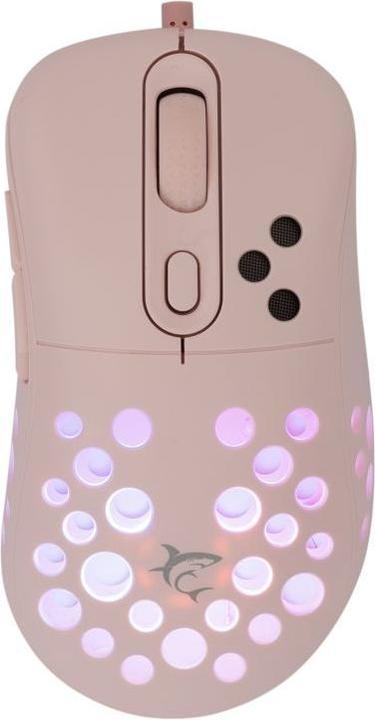 Produktbild White Shark Shark Gaming Mouse AZRAEL, 6D, 7200 dpi, Pink (Kabelgebunden)