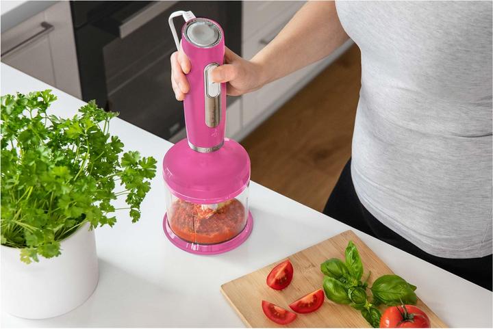 Actual product image Sencor SHB 4468RS-EUE3 blender 0.7 L Hand Blender 1000 W Pink, Stainless steel