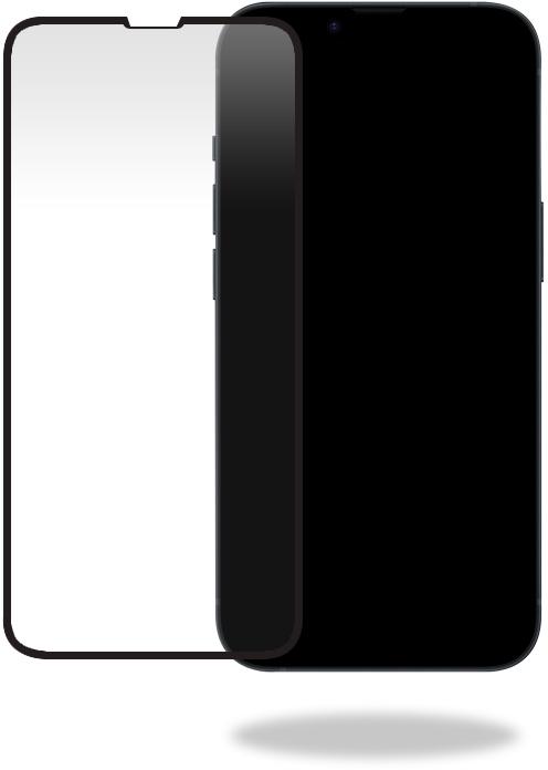 Produktbild Mobilize Schwarzer Rahmen Glas (1 Stück, Apple iPhone 15)