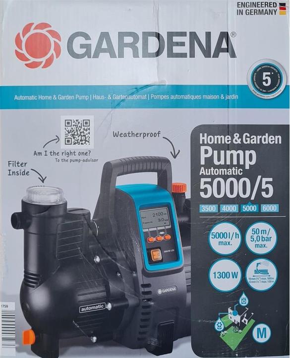 Image du produit Gardena Comfort 5000/5E LCD 5 bar /h (Pompe à eau domestique)